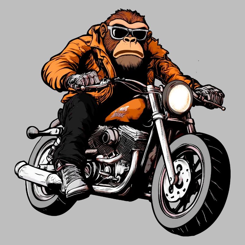 Motorrad Affe