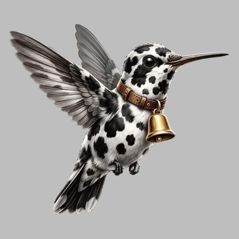 Funny Mixed Hummingbird Cow Pattern