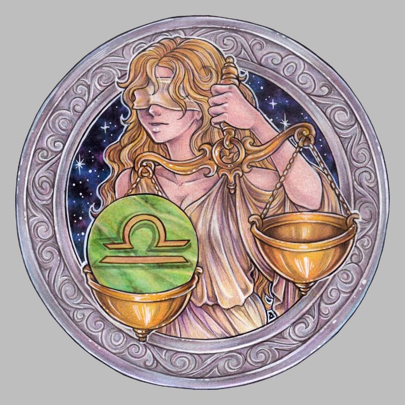 Zodiac Sign Sternzeichen Waage Libra Geschenk