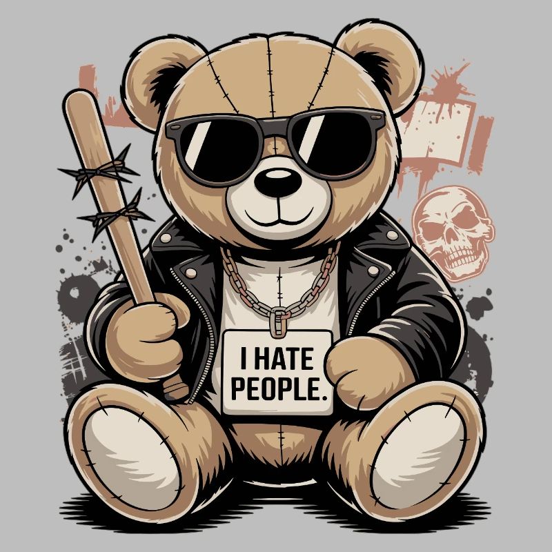 Bad Teddy – I Hate People Bär Design