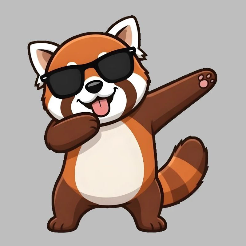 Dabbing Red Panda