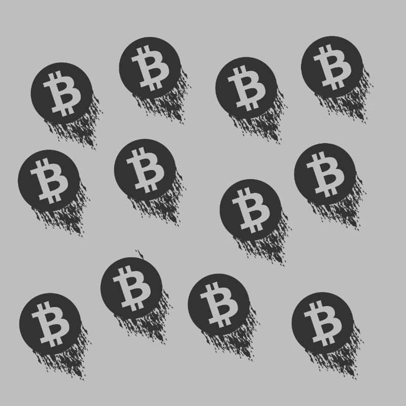 Bitcoin Brush Pattern Series