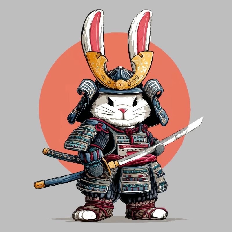 Hasen-Samurai-Krieger