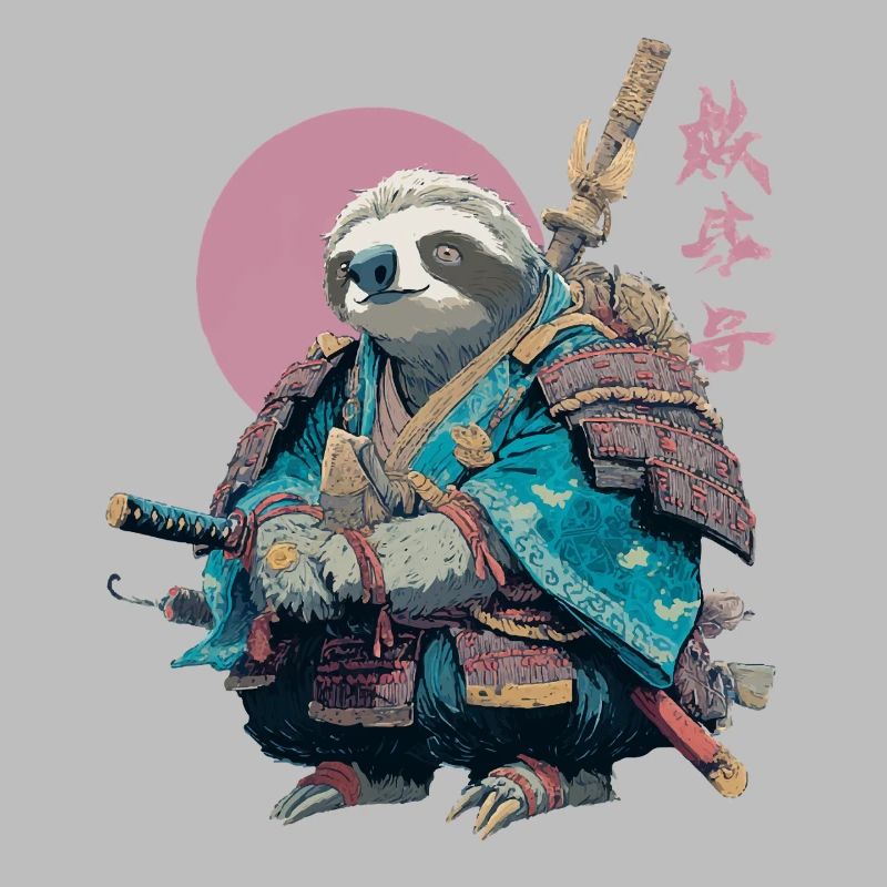 Sloth Samurai in Blue Armor