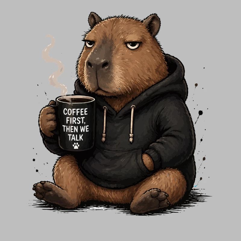 Premier sweat à capuche Coffee Beaver Pullover