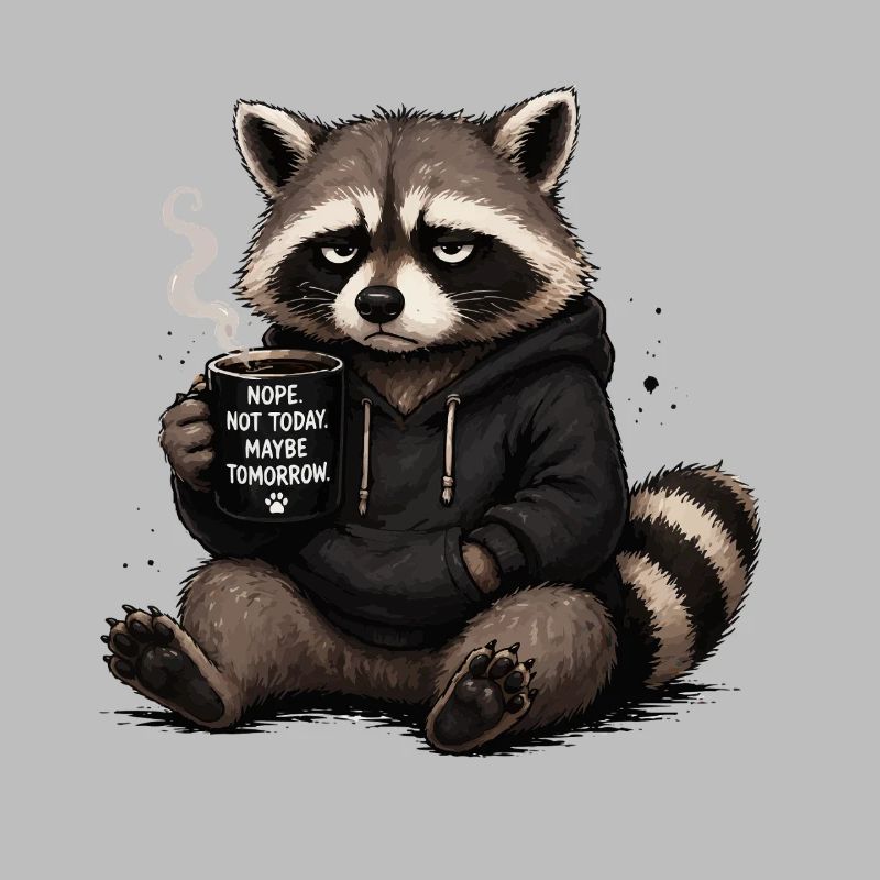 Thème du Sweat à Capuche Raccoon