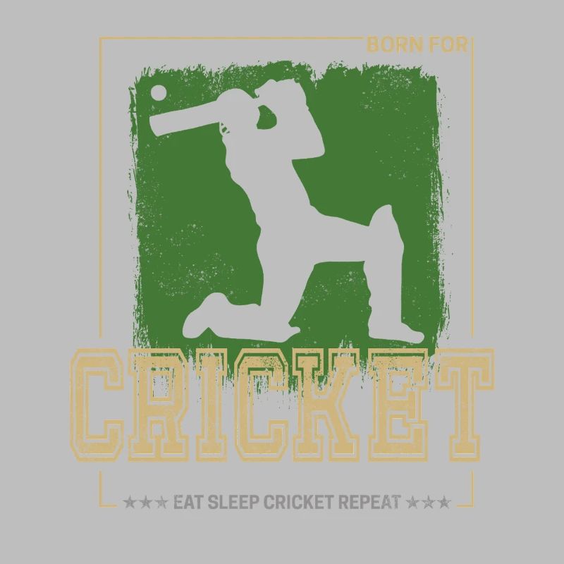 Cricket Batsman Design für Pitcher oder Trainer