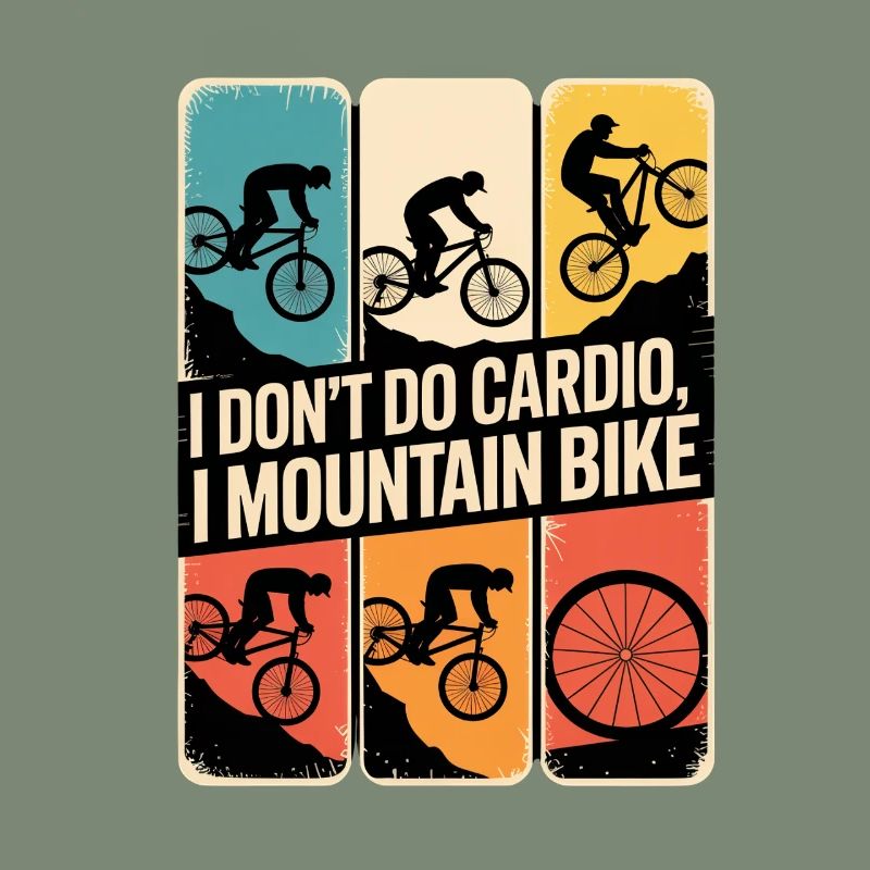 VTT, Descente, Action du cyclisme