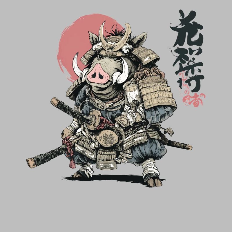 Boar Samurai Warrior in Armor