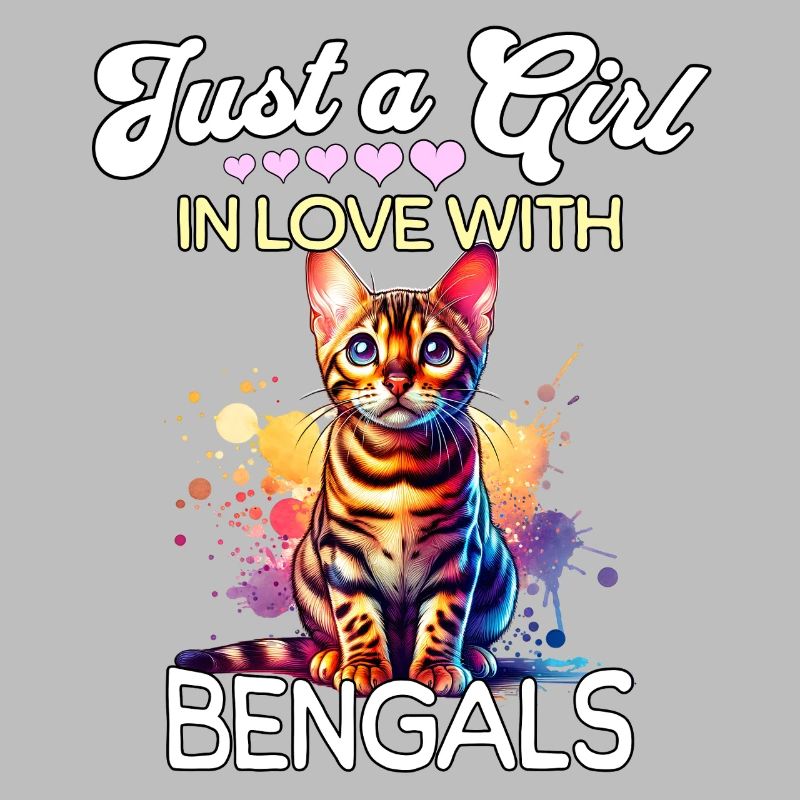 Fille Chat du Bengale