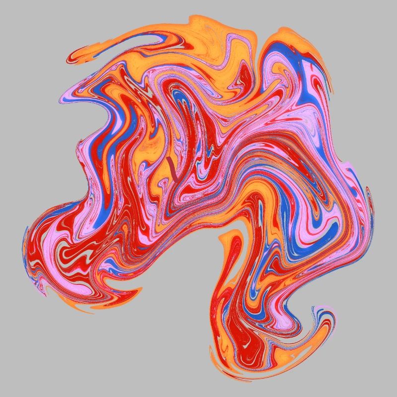 Color swirl neon pattern