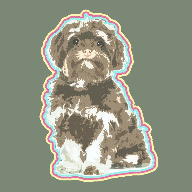 Yorkshire Lover – Art de chiot mignon