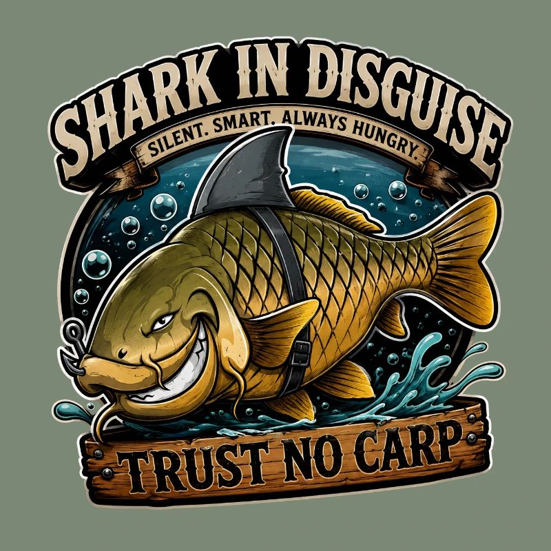 Requin déguisé – Drôle de conception de pêche à la carpe