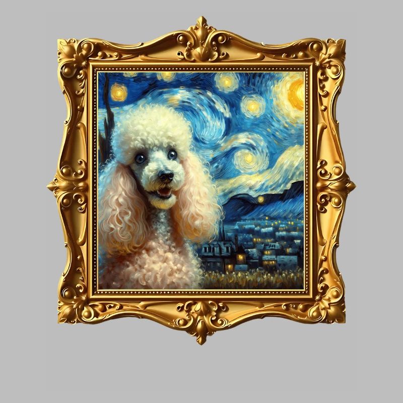 Pudel Starry Night