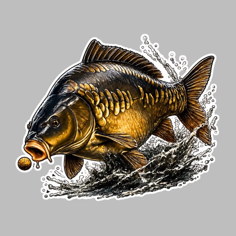 Spiegelkarpfenfisch-Design