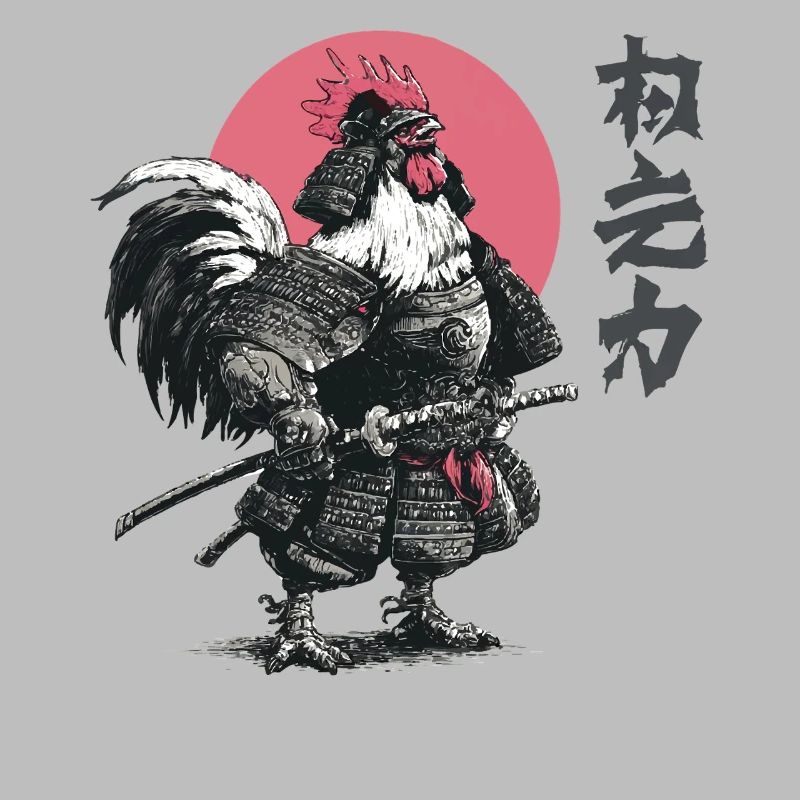 Rooster Samurai Armor Print