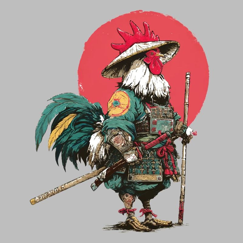 Samouraï Coq en armure