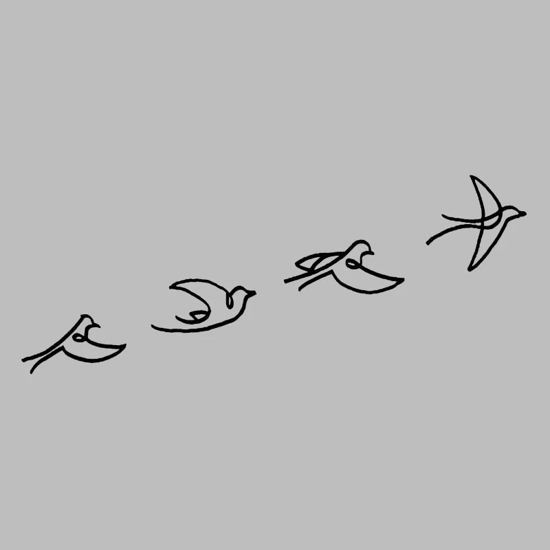 Le vol de l'oiseau noir
