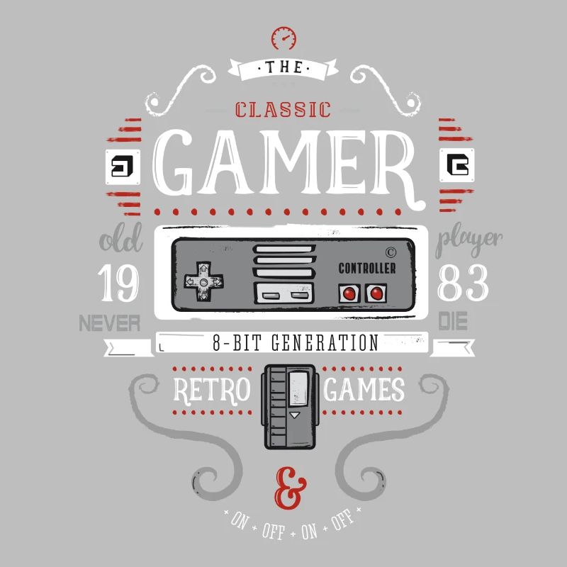 Game Nerd 80s Retro 8bit Game Console pc old fun
