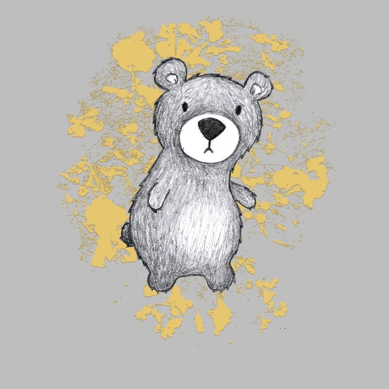 Bär mit honiggelben Blättern