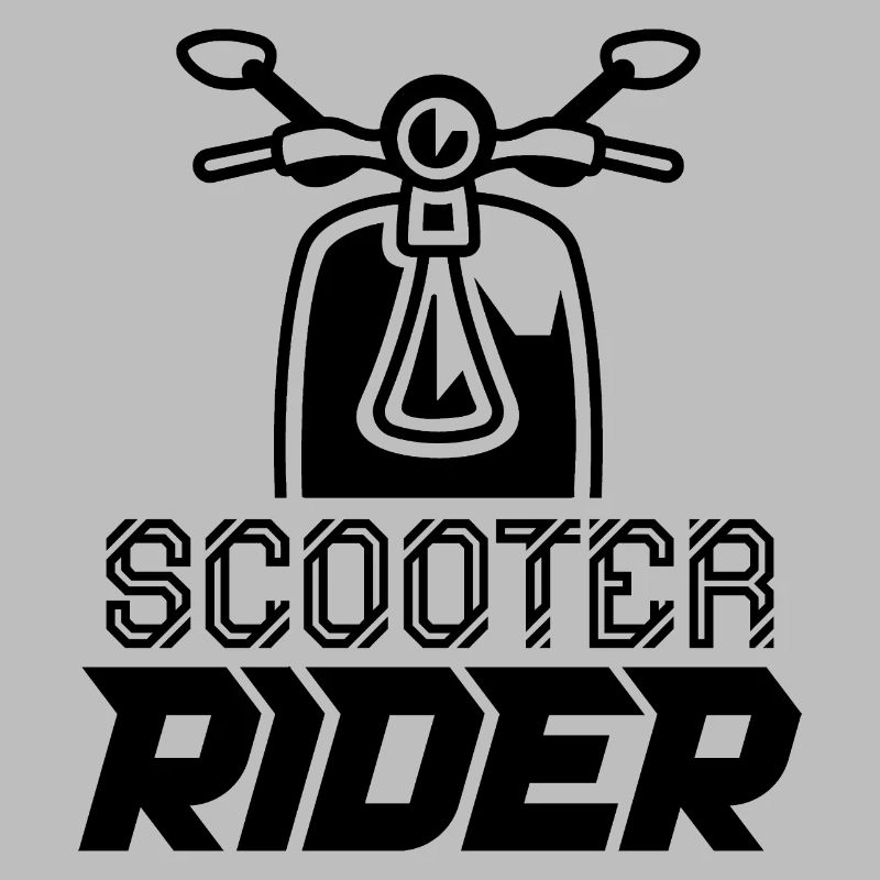 Rollerfahrer Motorroller Moped Mofa