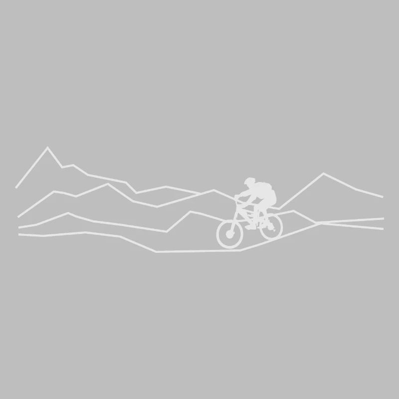 Course à vélo sur VTT Downhill Cyclopark