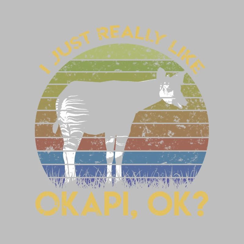 Retro Okapi Zebra Forest Giraffe Math Fibonacci