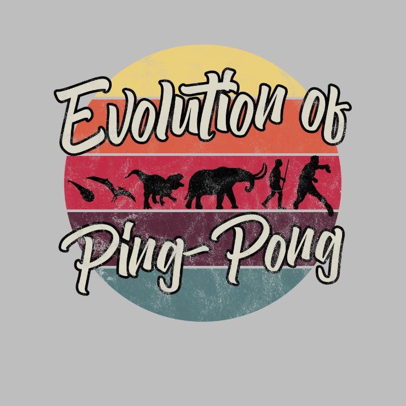 Table Tennis Ping Pong Player Evolution Funny