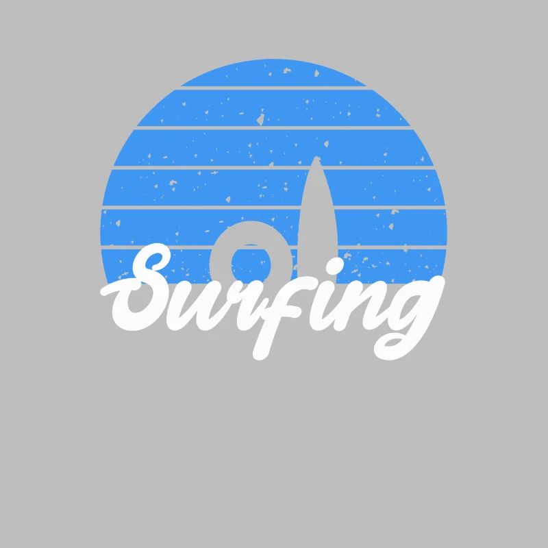 Surfeur de planche de surf de conception de surf cool