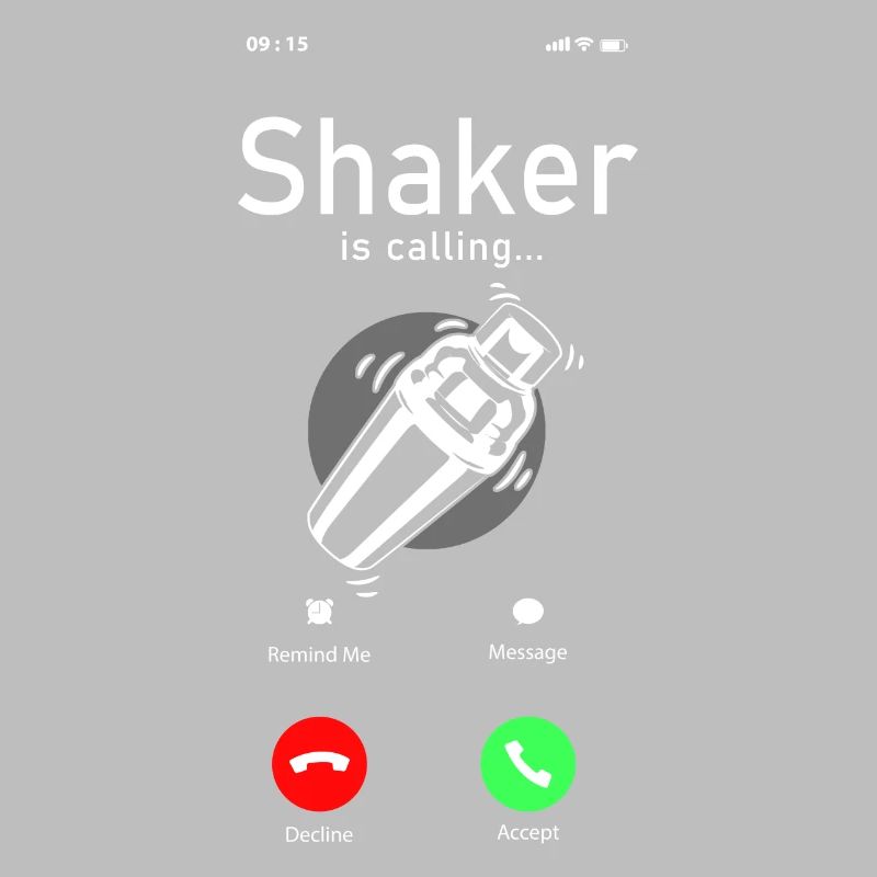 Bartender Mixologist Phone Display