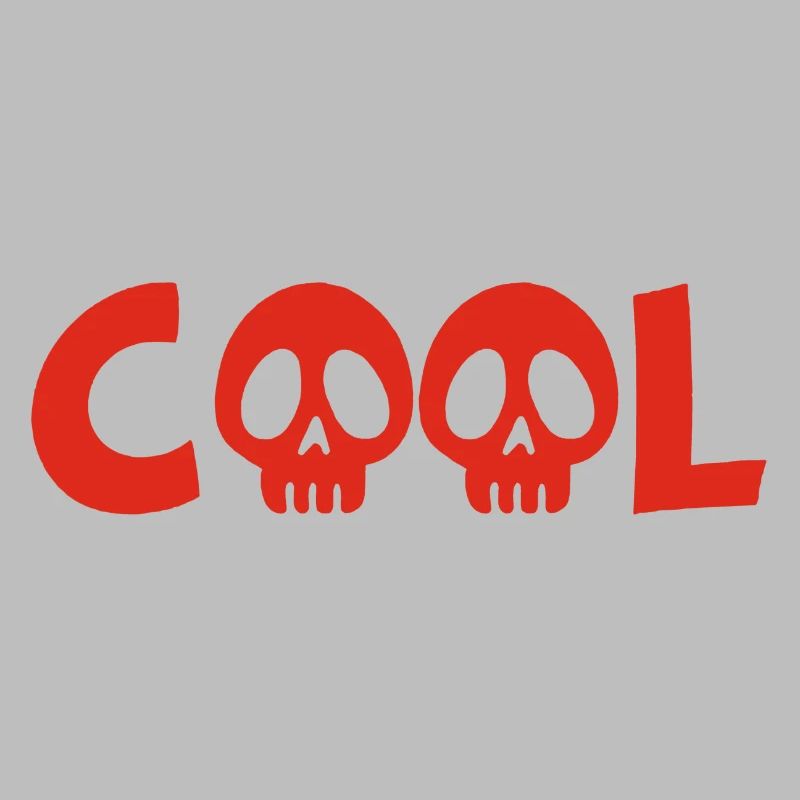Crâne et cool (rouge)
