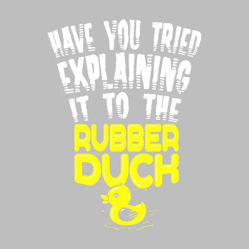 IT Nerd Programmierer Entwickler Humor Rubber Duck