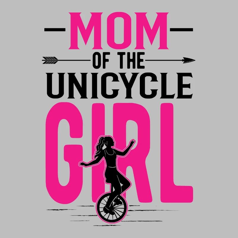 Mutter von Einrad Mädchen