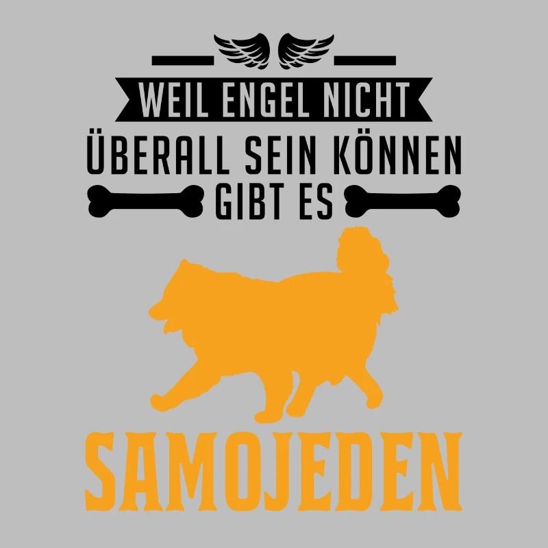 Samojede Engel Schlittenhund Samojeden