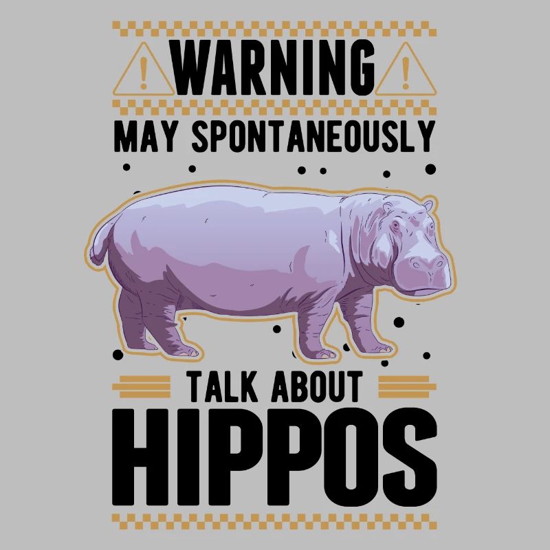 Warnung Nilpferd Hippo Flusspferd