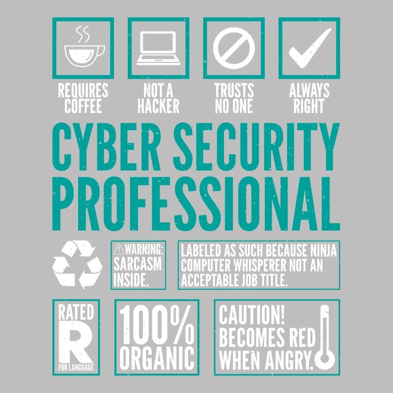 Cyber Security Professional Facts Coding Hacker