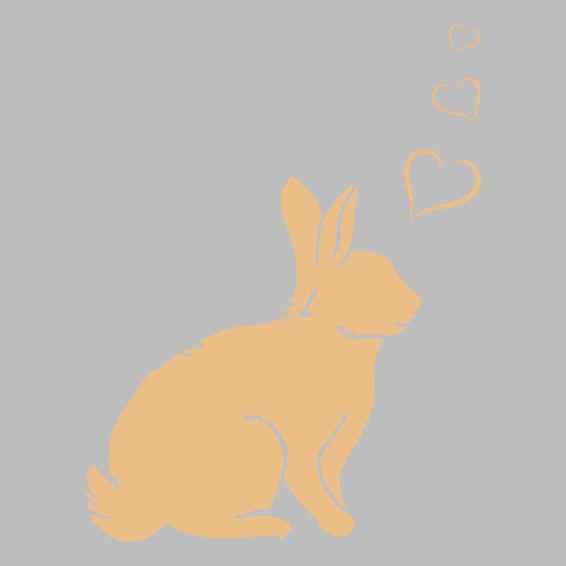 Rabbit Hearts - Easter Rabbit Hearts - Cute Rabbit