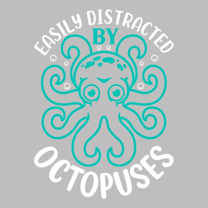 Céphalopode Kraken Octopus - facilement distrait par O