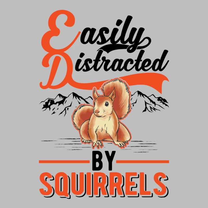 Facilement distrait par les écureuils Eichhörnchen