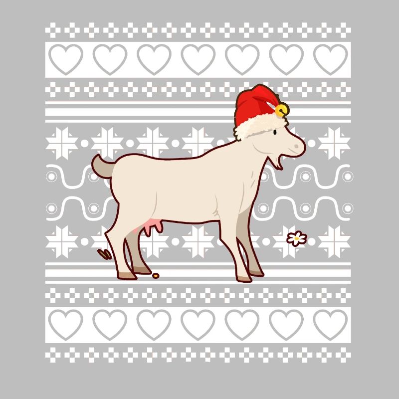 Pull de Noël laid Tshirt Chèvre de Noël