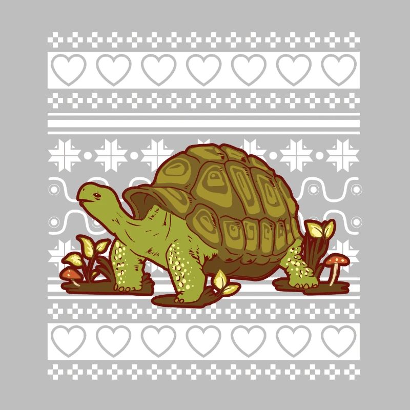 Pull de Noël moche Tortue de Noël