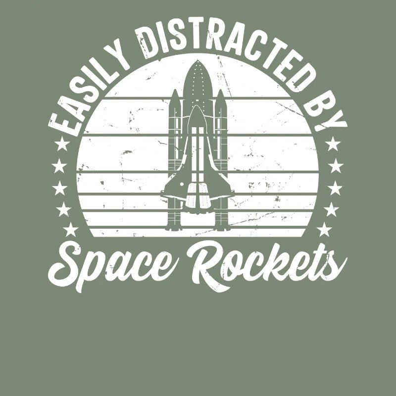 Rocket Ship Space Ship - Easily Distracted By Spac