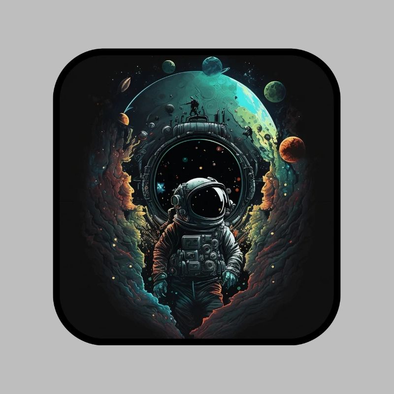Astronaute abstrait