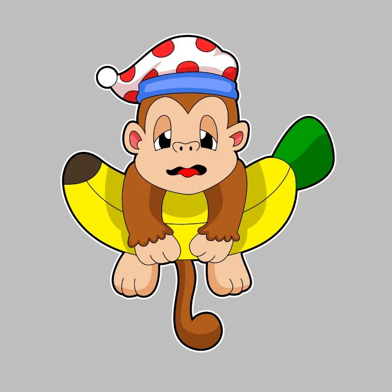 Monkey Sleeping Night Hat