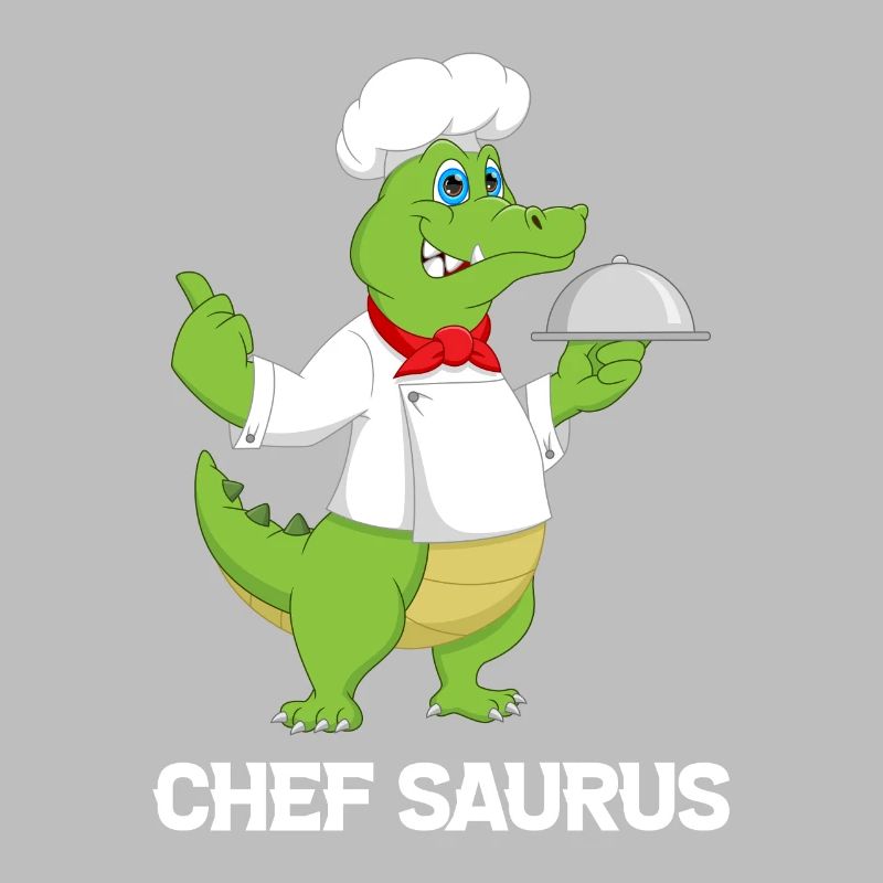 Chef Saurus Kitchen Cook Dinosaur Lover Kitchen Co