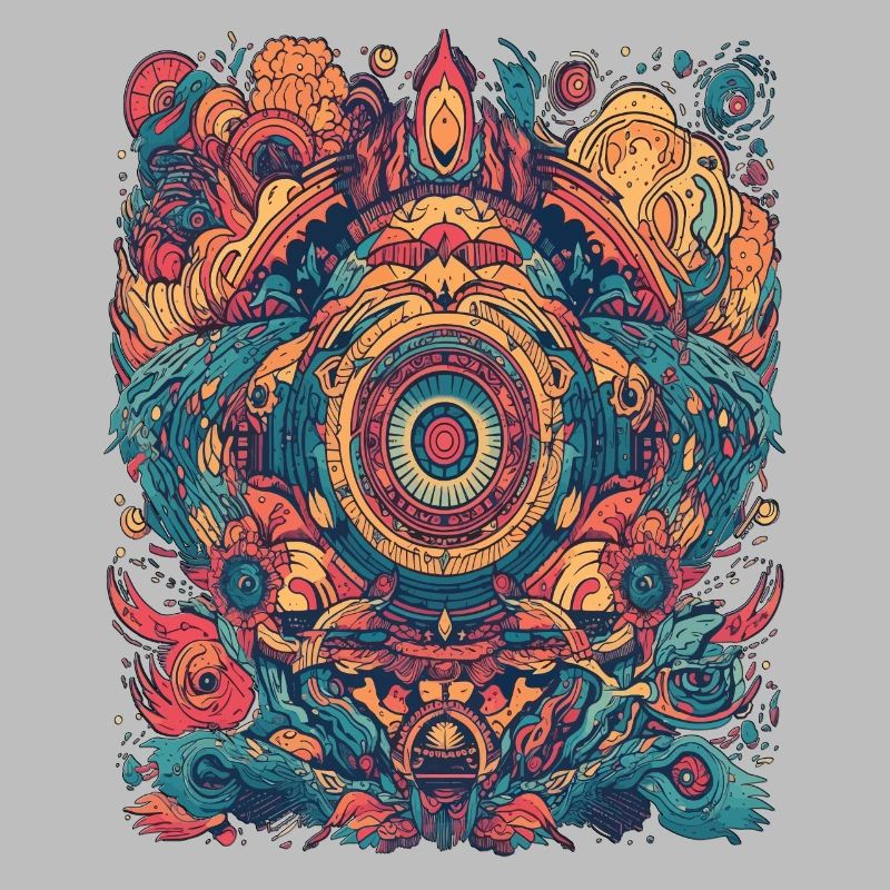 Magic Psychedelic Trip Conception abstraite