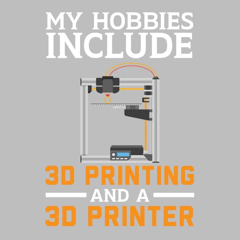 Mes hobbies incluent l’impression 3D et l’impression 3D