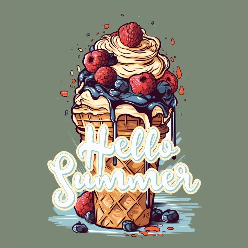 Hello Summer Eis Eiscreme Eisdiele