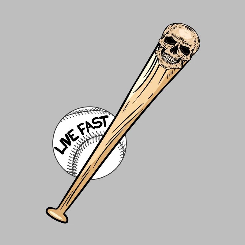 Baseball-Schädel Baseball Crâne