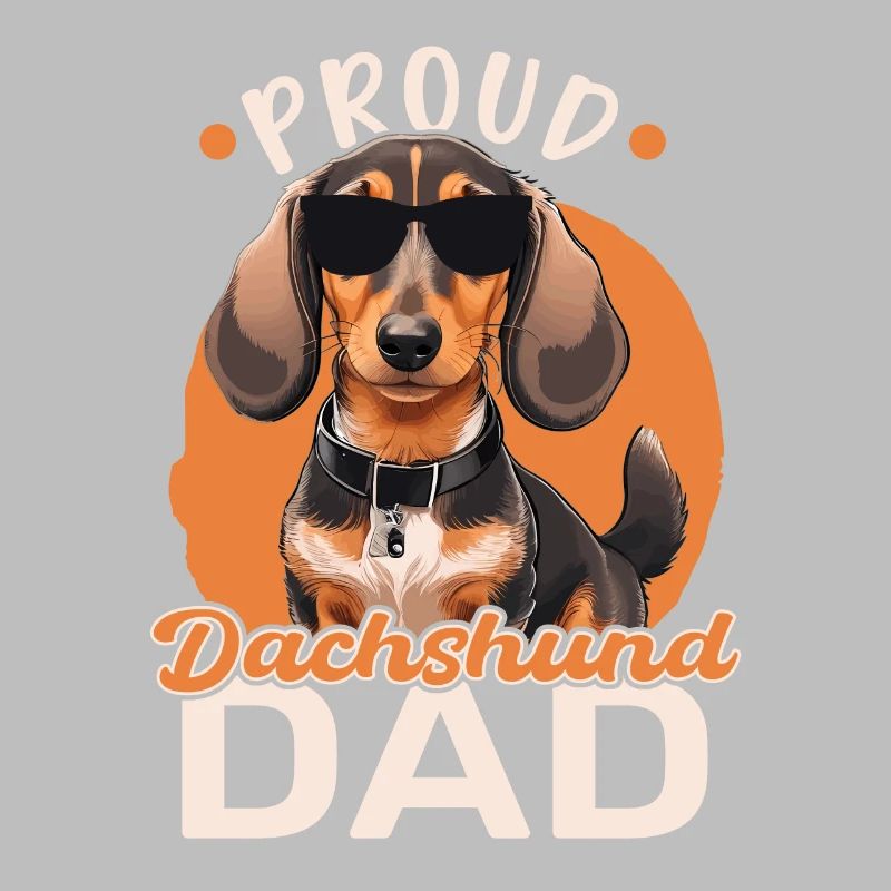 Fier papa teckel
